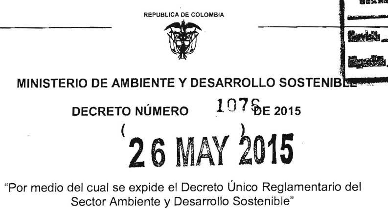 Decreto 1076 de 2015